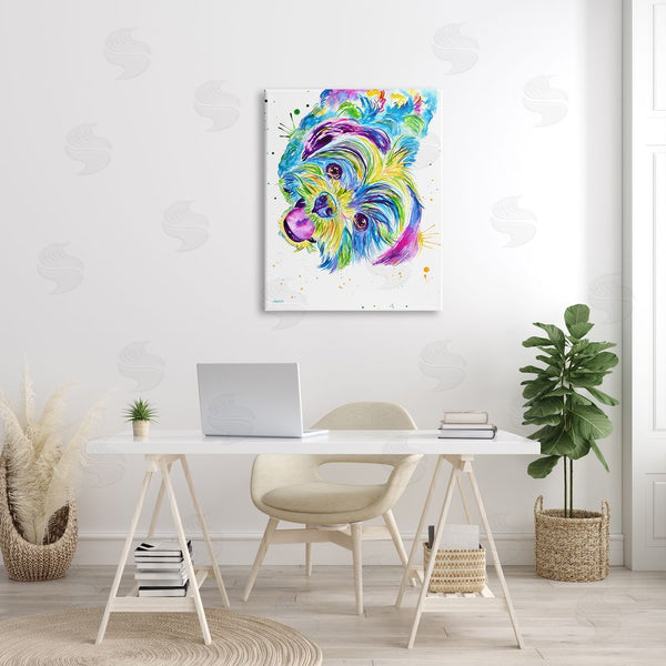 Stupell Industries Jen Seeley | Fun Vivid Shihtzu Puppy Wall Art