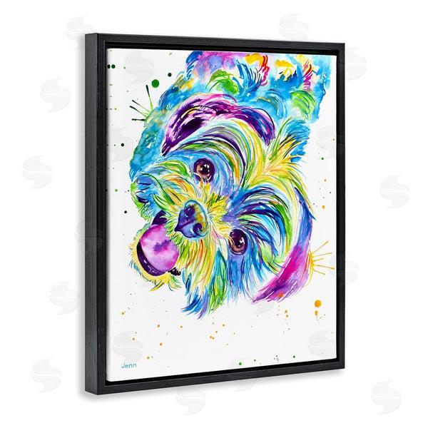 Stupell Industries Jen Seeley | Fun Vivid Shihtzu Puppy Wall Art
