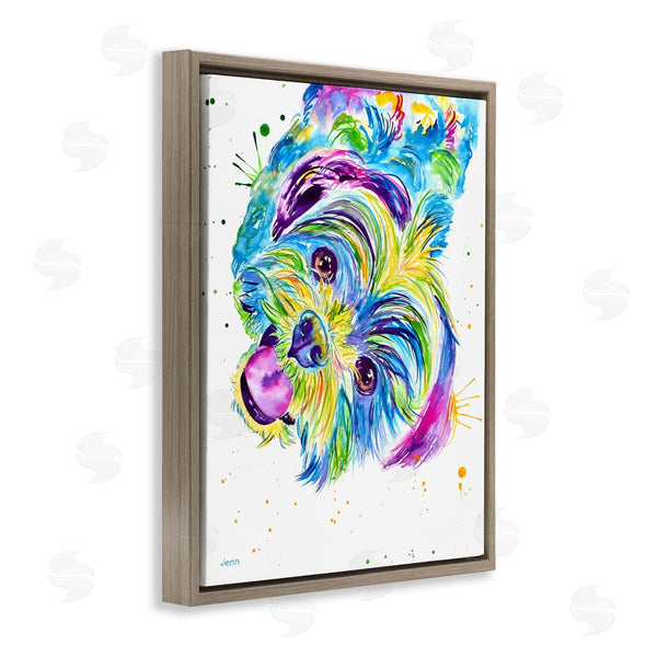 Stupell Industries Jen Seeley | Fun Vivid Shihtzu Puppy Wall Art