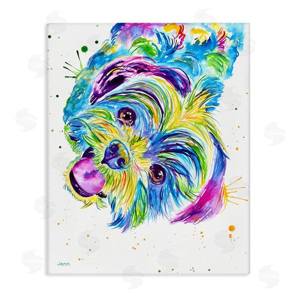 stupell industries Jen Seeley | Fun Vivid Shihtzu Puppy Wall Art
