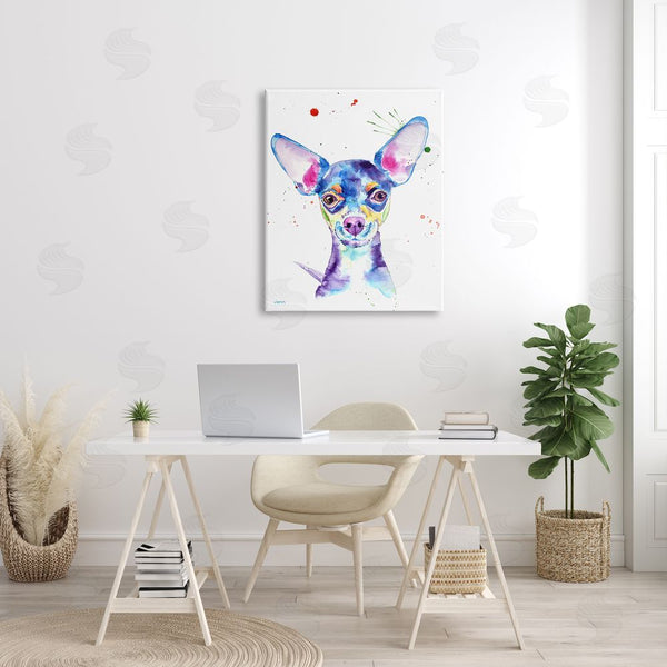 Stupell Industries Jen Seeley | Happy Chihuahua Casual Composition Wall Art