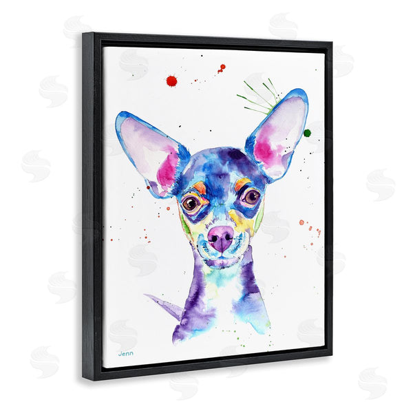 Stupell Industries Jen Seeley | Happy Chihuahua Casual Composition Wall Art