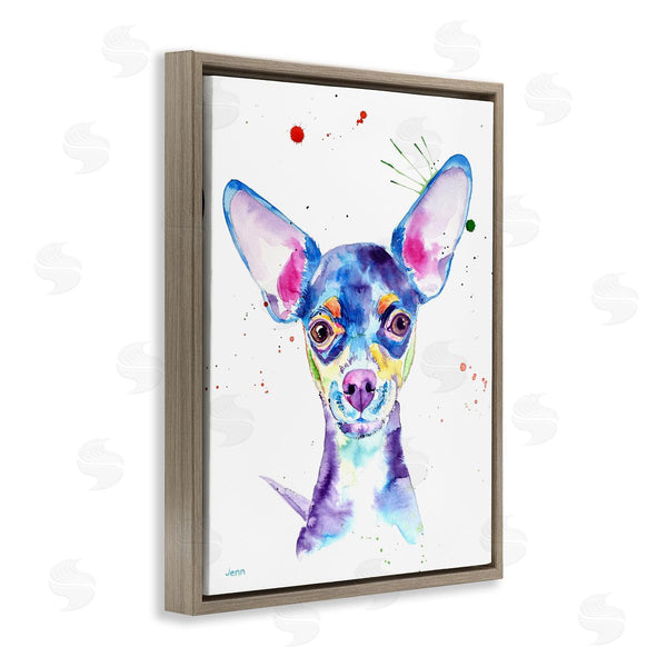 Stupell Industries Jen Seeley | Happy Chihuahua Casual Composition Wall Art