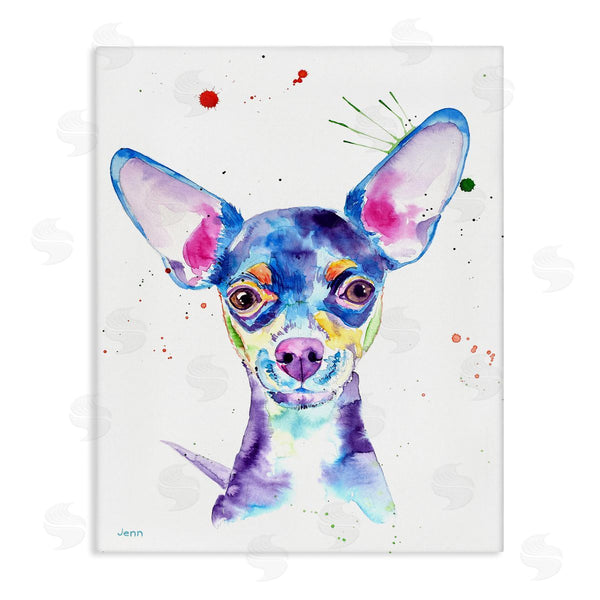 stupell industries Jen Seeley | Happy Chihuahua Casual Composition Wall Art