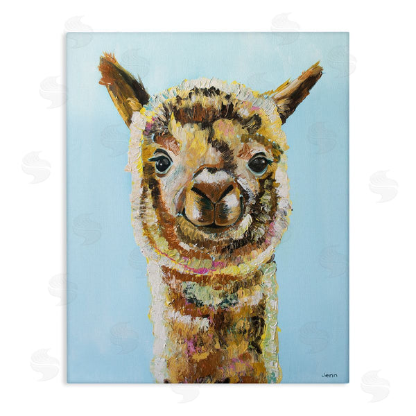 stupell industries Jen Seeley | Happy Llama Farm Animal Face Wall Art