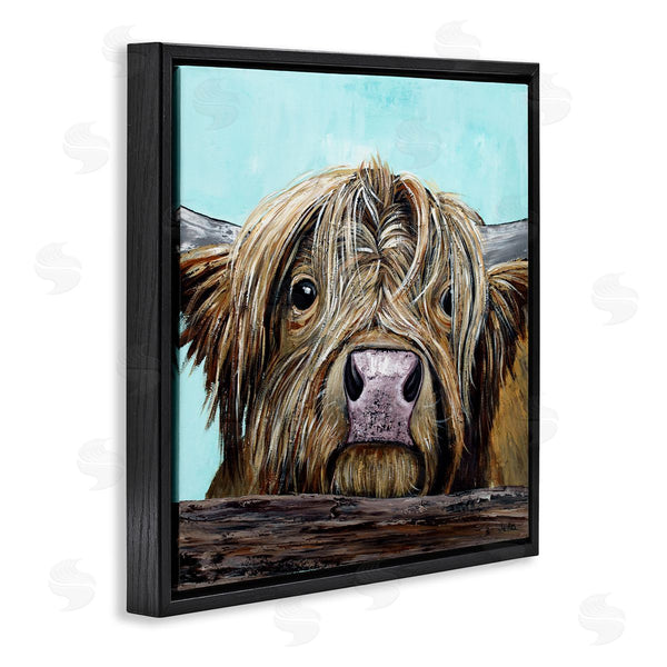 Stupell Industries Jen Seeley | Highland Cattle Farm Animal Face Wall Art