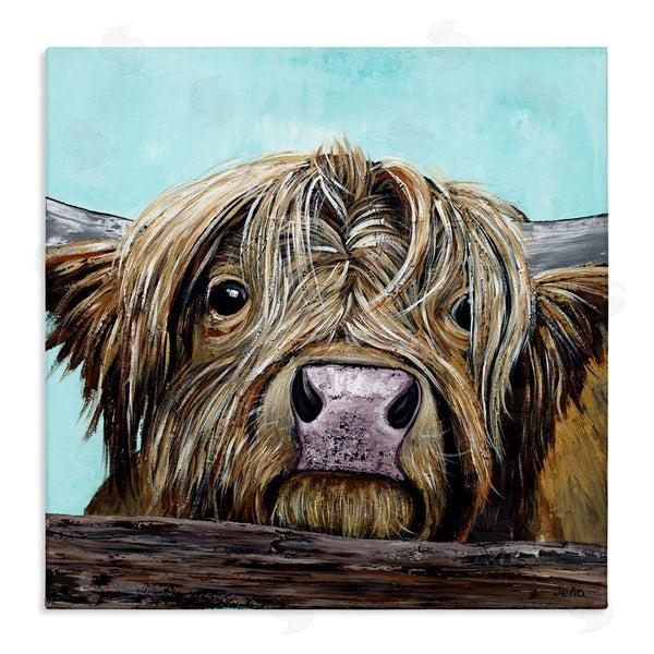 stupell industries Jen Seeley | Highland Cattle Farm Animal Face Wall Art