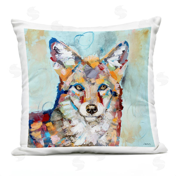 Stupell Industries Jen Seeley | Kaleidoscopic Fox Animal Portrait Printed Throw Pillow