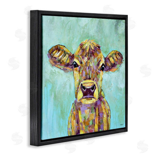 Stupell Industries Jen Seeley | Modern Cow Farm Animal Portrait Wall Art