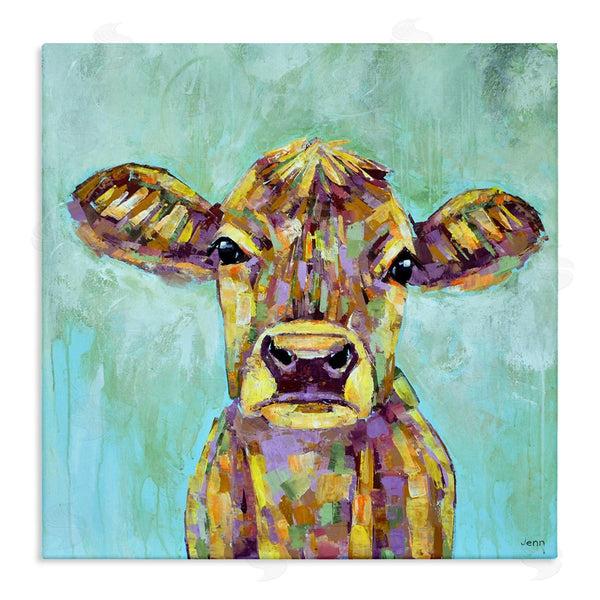 stupell industries Jen Seeley | Modern Cow Farm Animal Portrait Wall Art