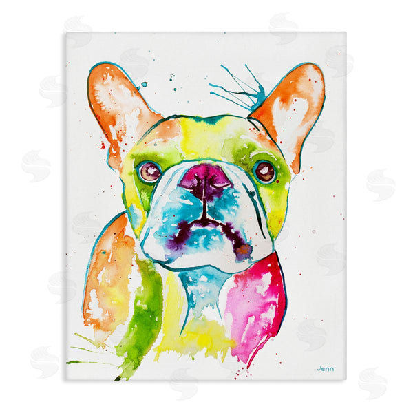 stupell industries Jen Seeley | Modern French Bulldog Fun Portrait Wall Art