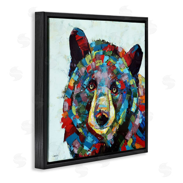 Stupell Industries Jen Seeley | Modern Kaleidoscopic Bear Portrait Wall Art