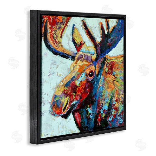 Stupell Industries Jen Seeley | Moose Portrait Modern Composition Wall Art