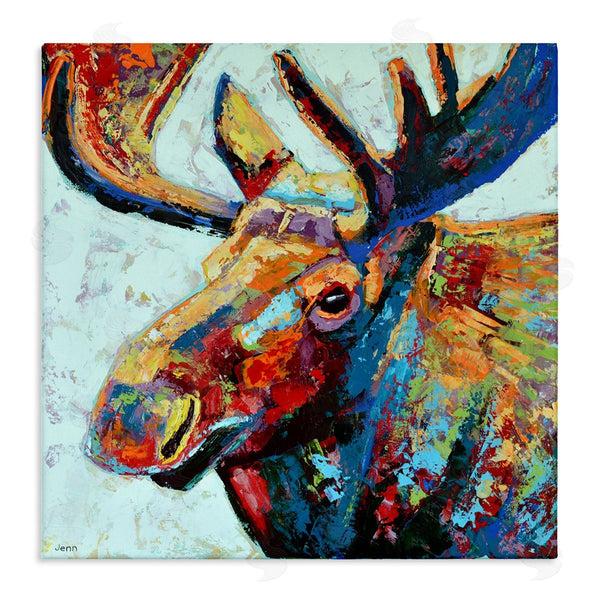 stupell industries Jen Seeley | Moose Portrait Modern Composition Wall Art