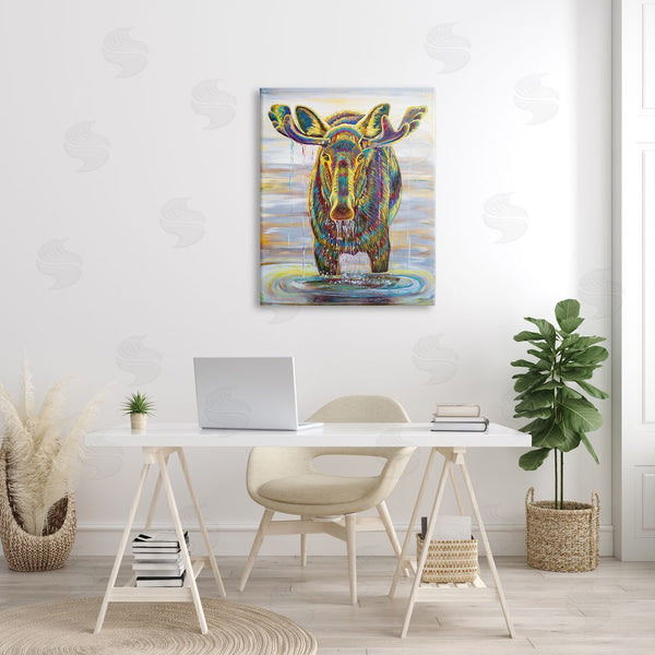 Stupell Industries Jen Seeley | Moose Water Drip Nature Lake Wall Art