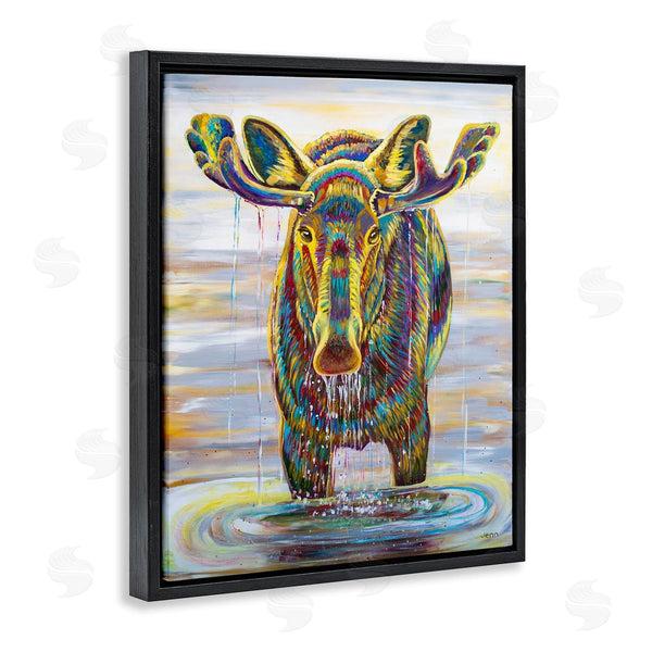 Stupell Industries Jen Seeley | Moose Water Drip Nature Lake Wall Art