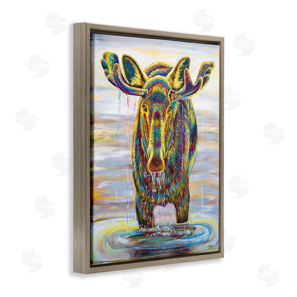 Stupell Industries Jen Seeley | Moose Water Drip Nature Lake Wall Art