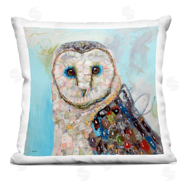 stupell industries Jen Seeley | Owl Nature Modern Portrait Printed Throw Pillow