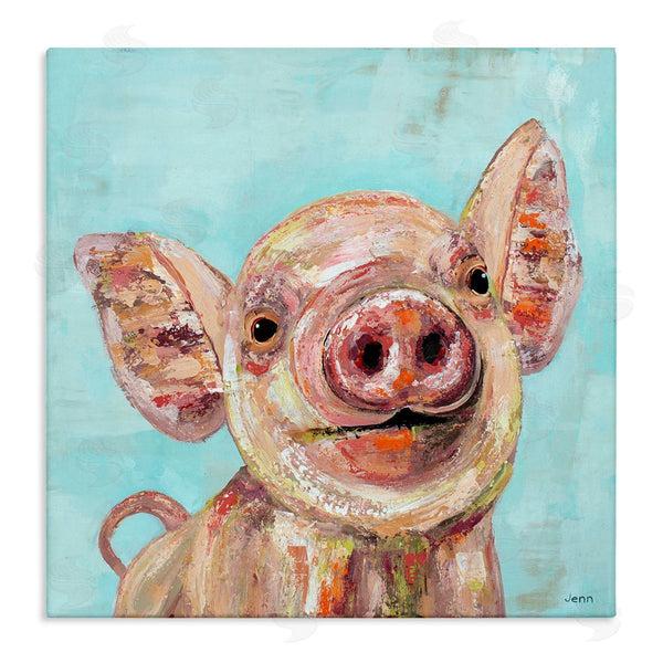 stupell industries Jen Seeley | Smiling Pig Farm Animal Wall Art