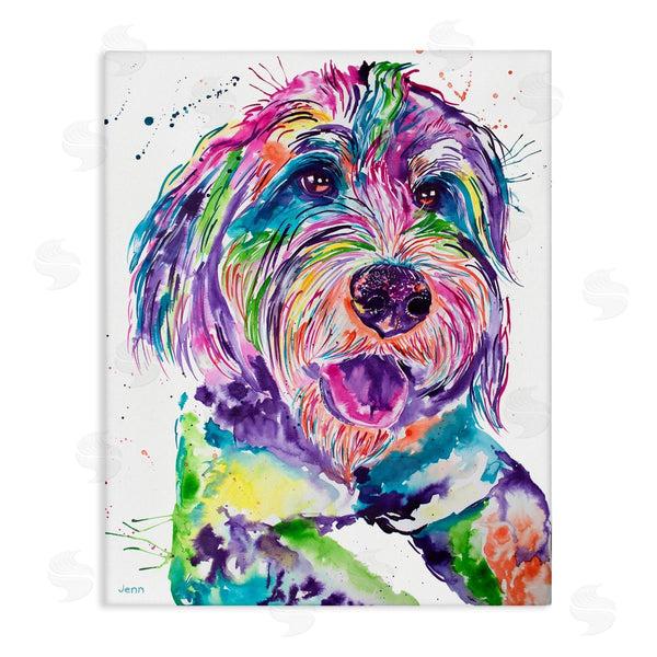 stupell industries Jen Seeley | Smiling Terrier Modern Vivid Dog Wall Art