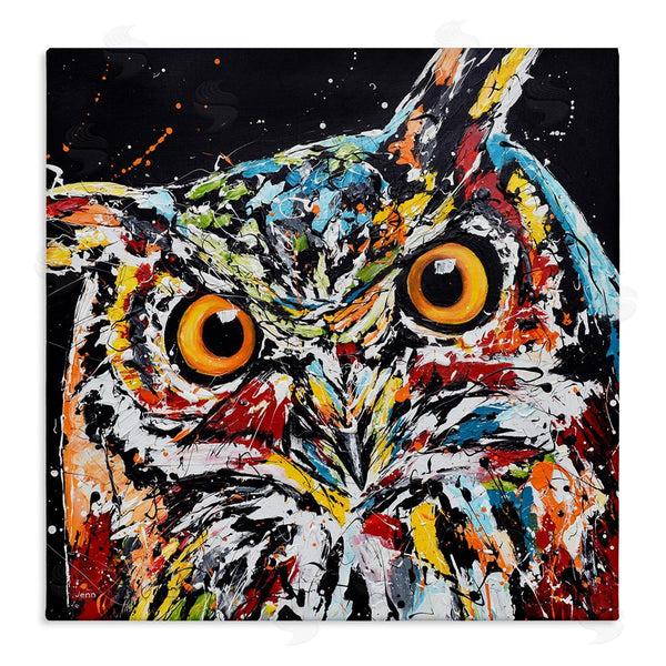stupell industries Jen Seeley | Street Style Horned Owl Splatter Wall Art