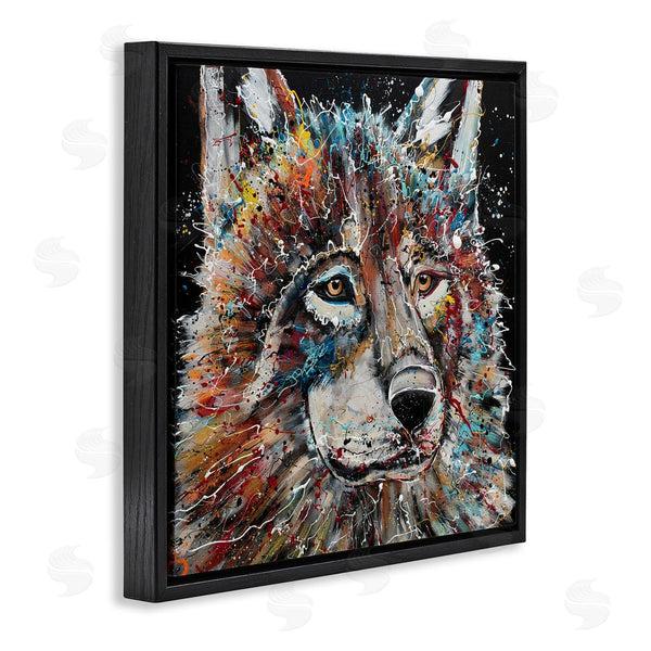 Stupell Industries Jen Seeley | Urban Wolf Graffiti Face Portrait Wall Art