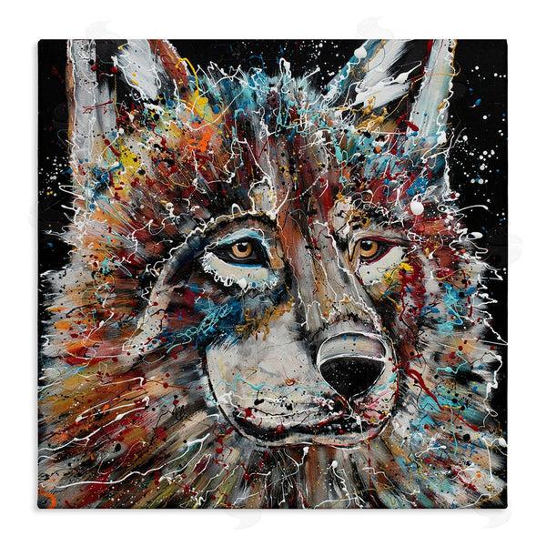 stupell industries Jen Seeley | Urban Wolf Graffiti Face Portrait Wall Art