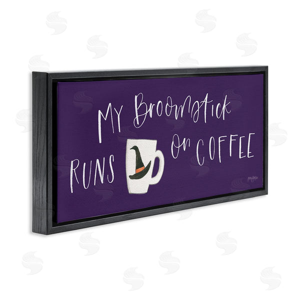 Stupell Industries Jenaya Jackson | Broomstick Runs On Coffee Wall Art
