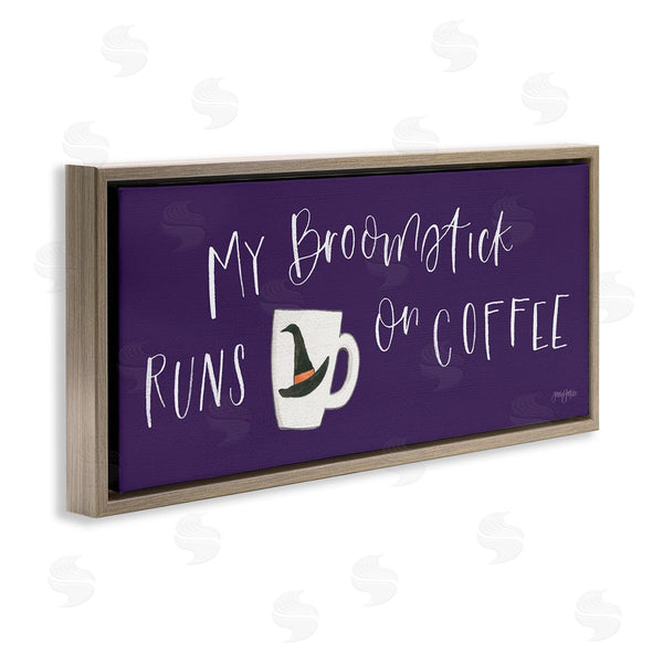 Stupell Industries Jenaya Jackson | Broomstick Runs On Coffee Wall Art