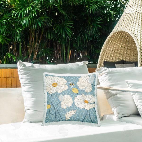 Stupell Industries Jennifer Brinley | Florals On Trellis Pattern Printed Throw Pillow