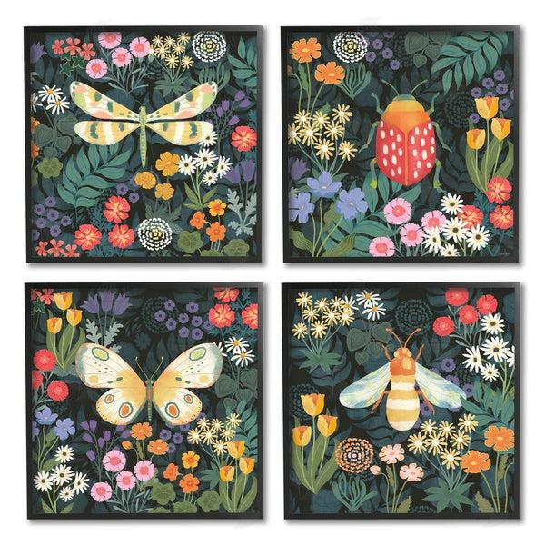 Stupell Industries Jennifer Brinley | Insects Among Wildflowers Wall Art