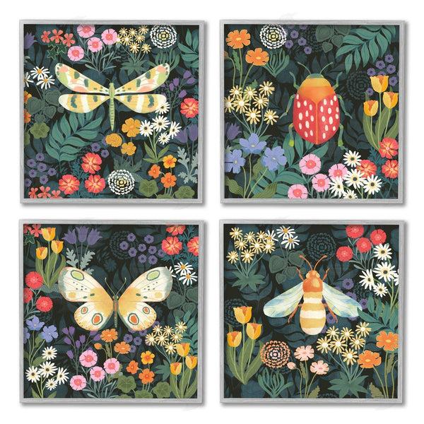 Stupell Industries Jennifer Brinley | Insects Among Wildflowers Wall Art