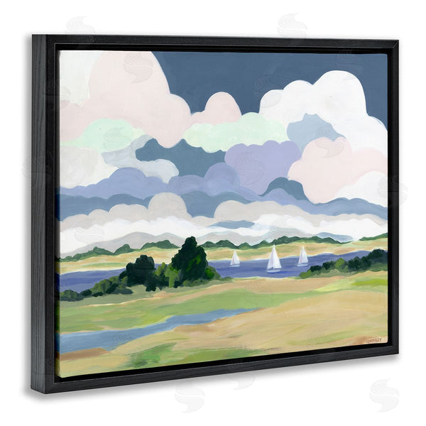 Stupell Industries Jennifer Brinley Rep. Levison Designs | Billowing Clouds Countryside Wall Art