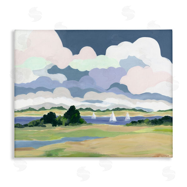 stupell industries Jennifer Brinley rep. Levison Designs | Billowing Clouds Countryside Wall Art