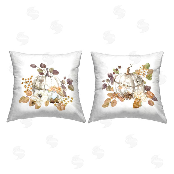 stupell industries Jennifer Brinley | Seasonal Fall Botanicals Printed Throw Pillow Set