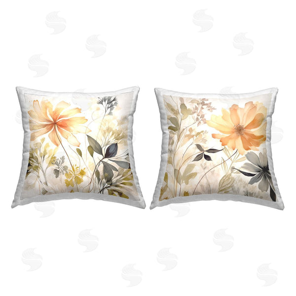 stupell industries Jennifer Brinley | Soft Botanicals Pattern Printed Throw Pillow Set