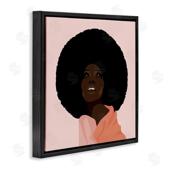 Stupell Industries Jennifer Ellory | African American Woman Wearing Pink Glam Fashion Wall Art