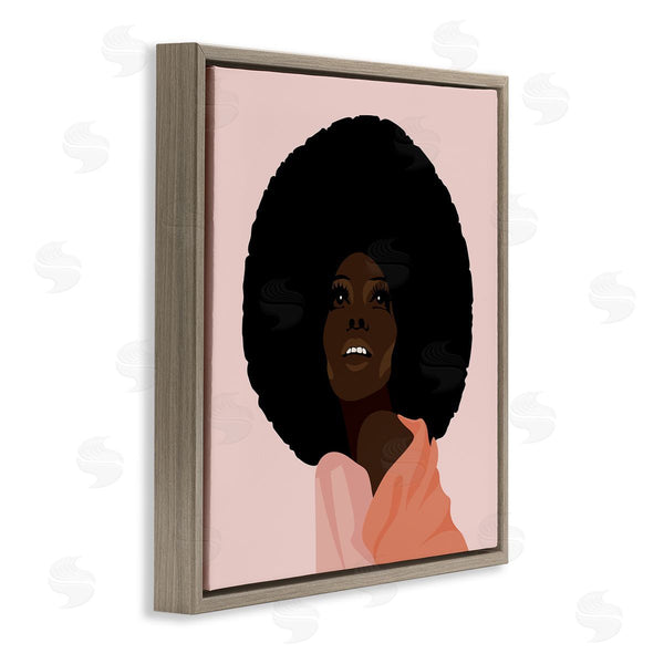 Stupell Industries Jennifer Ellory | African American Woman Wearing Pink Glam Fashion Wall Art