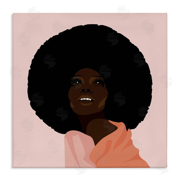 stupell industries Jennifer Ellory | African American Woman Wearing Pink Glam Fashion Wall Art