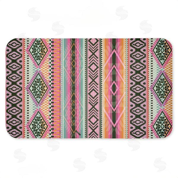 stupell industries Jennifer Ellory | Boho Geometric Stripes Anti-Fatigue Mat