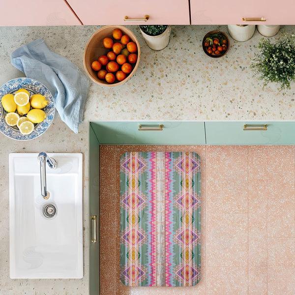 Stupell Industries Jennifer Ellory | Bright Shabby Chic Boho Anti-Fatigue Mat