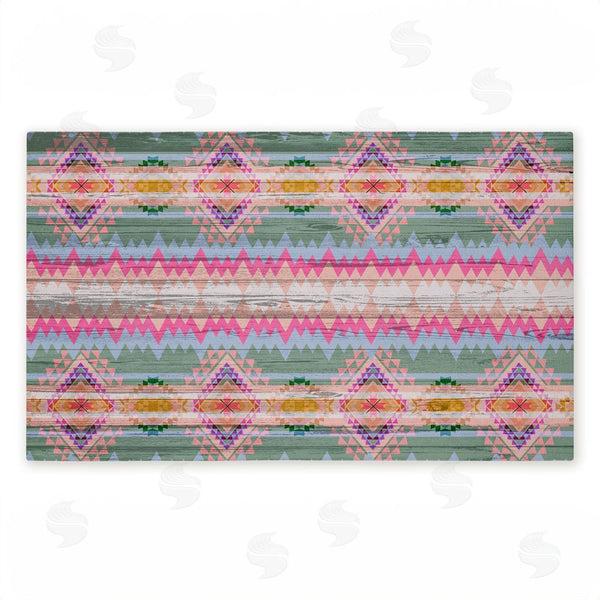 stupell industries Jennifer Ellory | Bright Shabby Chic Boho Non-Woven Door Mat
