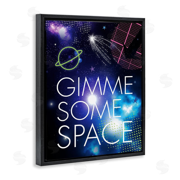 Stupell Industries Jennifer Ellory | Gimme Some Space Phrase Patterned Galaxy Stars Wall Art