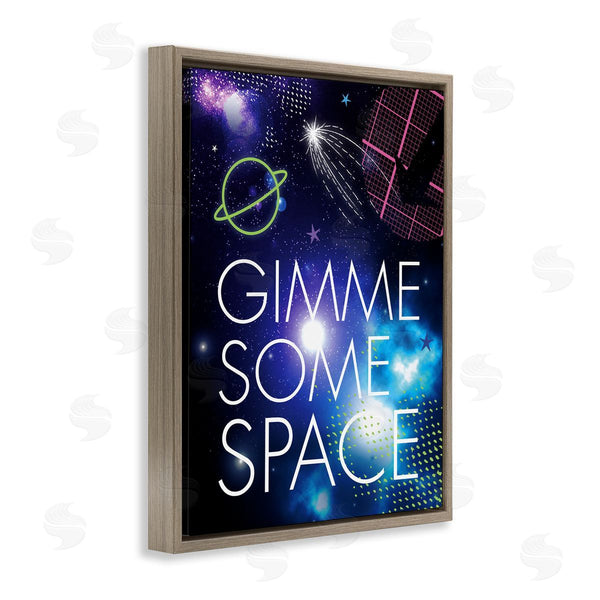 Stupell Industries Jennifer Ellory | Gimme Some Space Phrase Patterned Galaxy Stars Wall Art