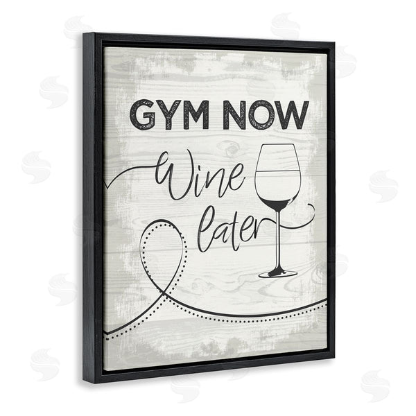 Stupell Industries Jennifer Ellory | Gym Now Wine Later