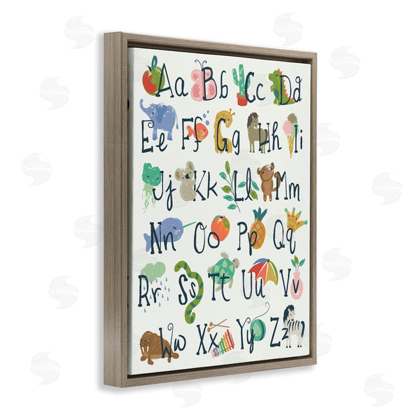 Stupell Industries Jennifer Ellory | Kids' Safari Animal Alphabet Illustrations