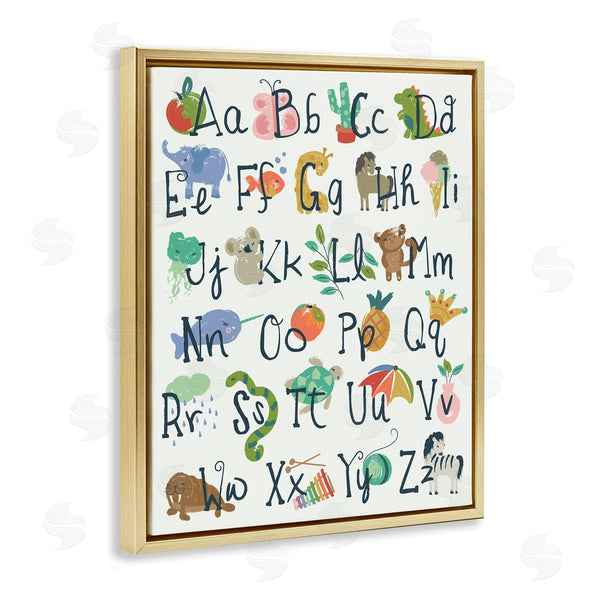 Stupell Industries Jennifer Ellory | Kids' Safari Animal Alphabet Illustrations