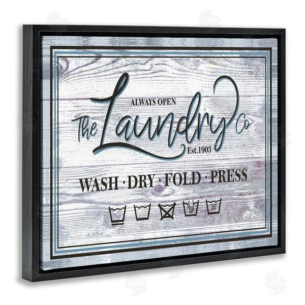 Stupell Industries Jennifer Ellory | The Laundry Co Sign Wash Fold Press Icons Wall Art
