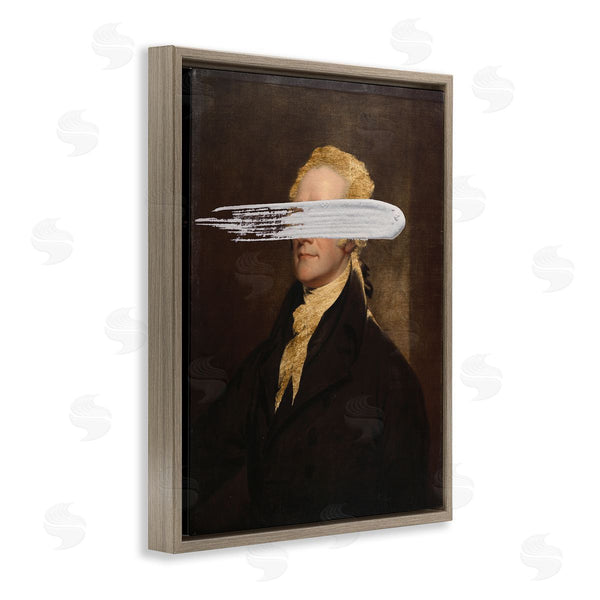 Stupell Industries Jennifer Goldberger | Censored Hamilton Portrait