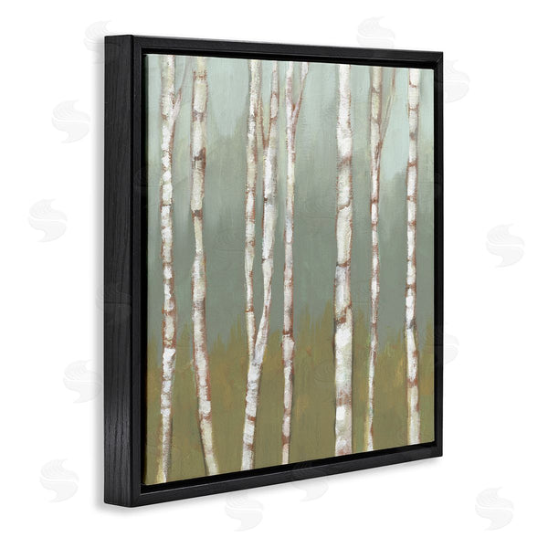 Stupell Industries Jennifer Goldberger | Contemporary Birch Tree Forest Striped White Bark Painting Wall Art